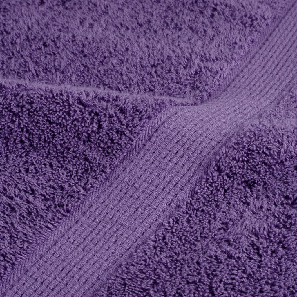 Asciugamani Premium SOLUND 2 pz Viola 30x30 cm 600 g/m²
