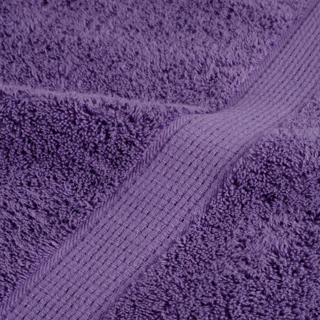 Asciugamani da bagno Premium SOLUND 4 pz Viola 100x150 cm 600 g/m²