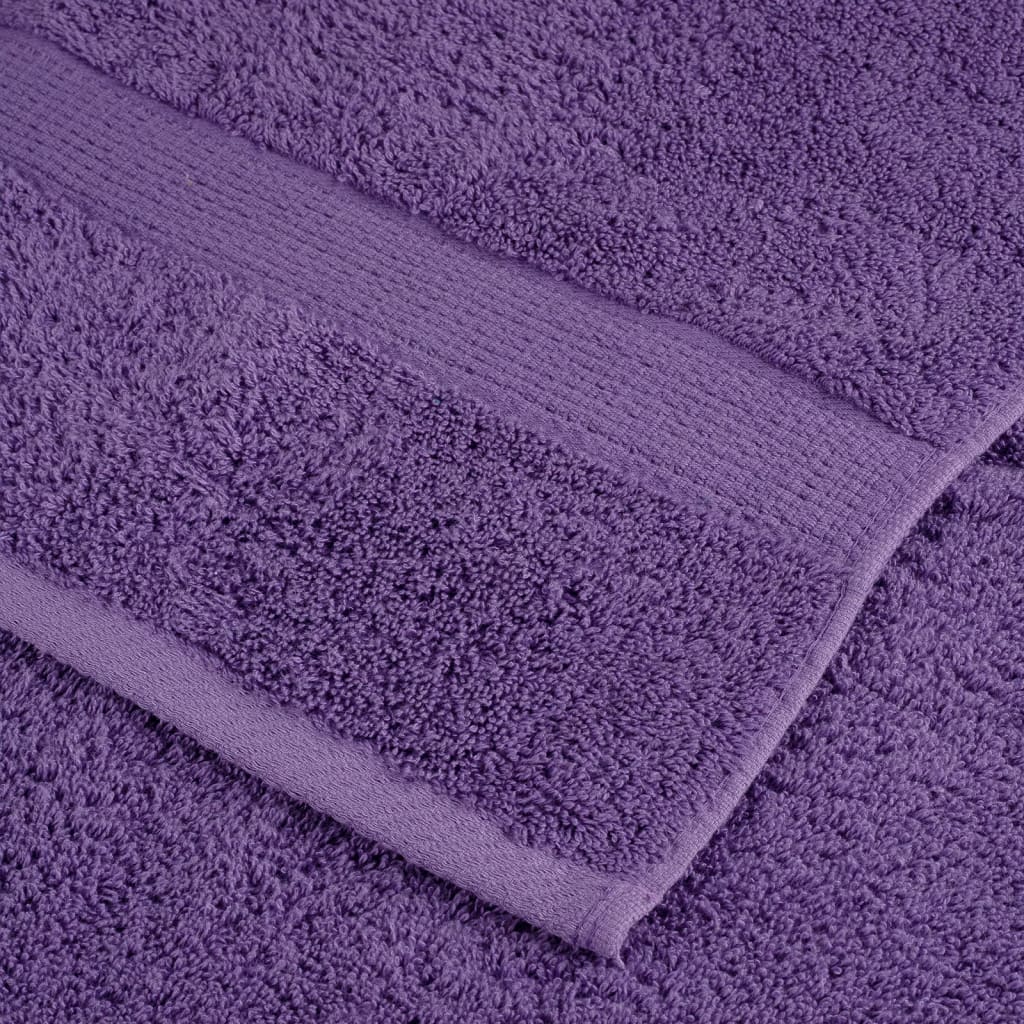 Asciugamani da bagno Premium SOLUND 10 pz Viola 100x150 cm 600 g/m²