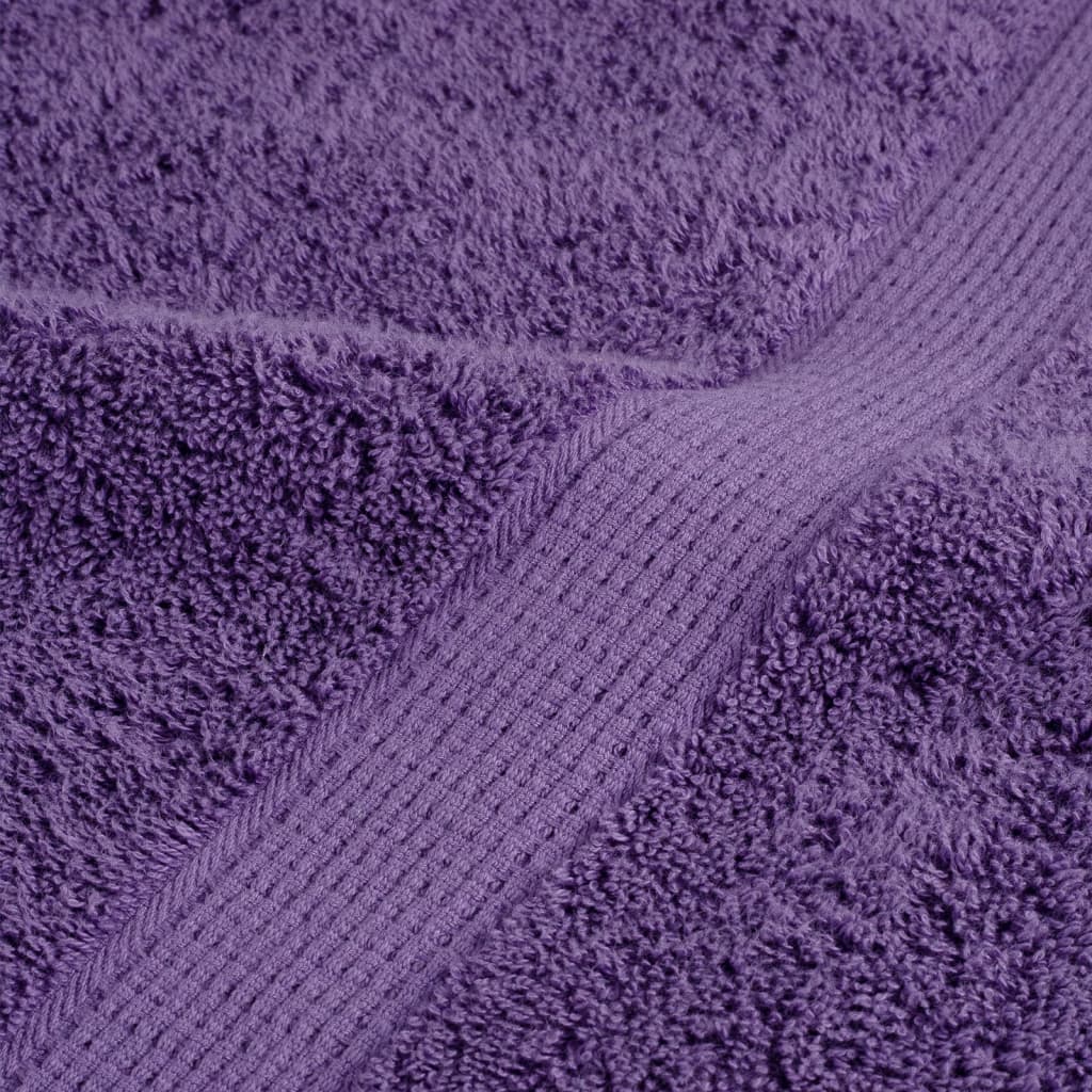 Asciugamani da bagno Premium SOLUND 10 pz Viola 100x150 cm 600 g/m²