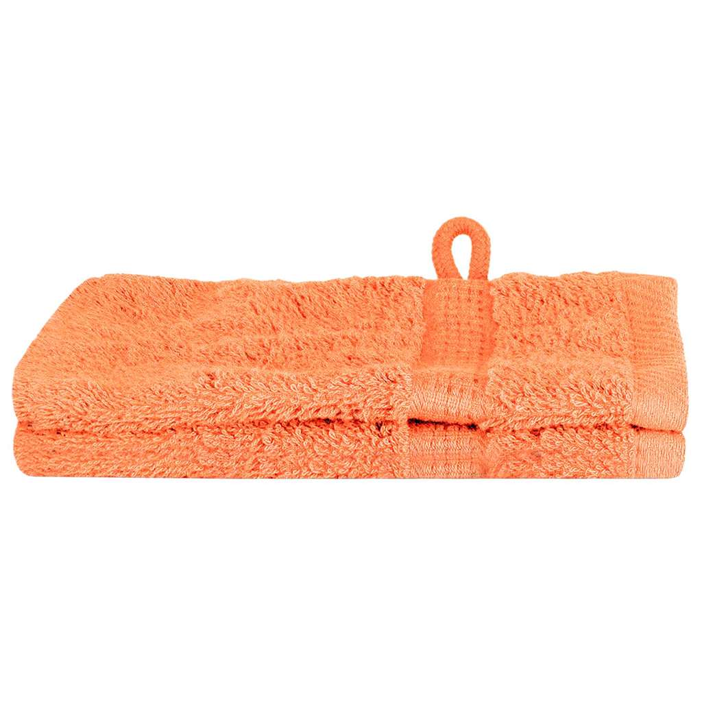 Asciugamano per Ospiti SOLUND 2 pz Arancione 15 x 21 cm 550 gsm