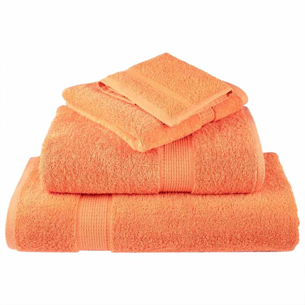 Asciugamano per Ospiti SOLUND 2 pz Arancione 15 x 21 cm 550 gsm