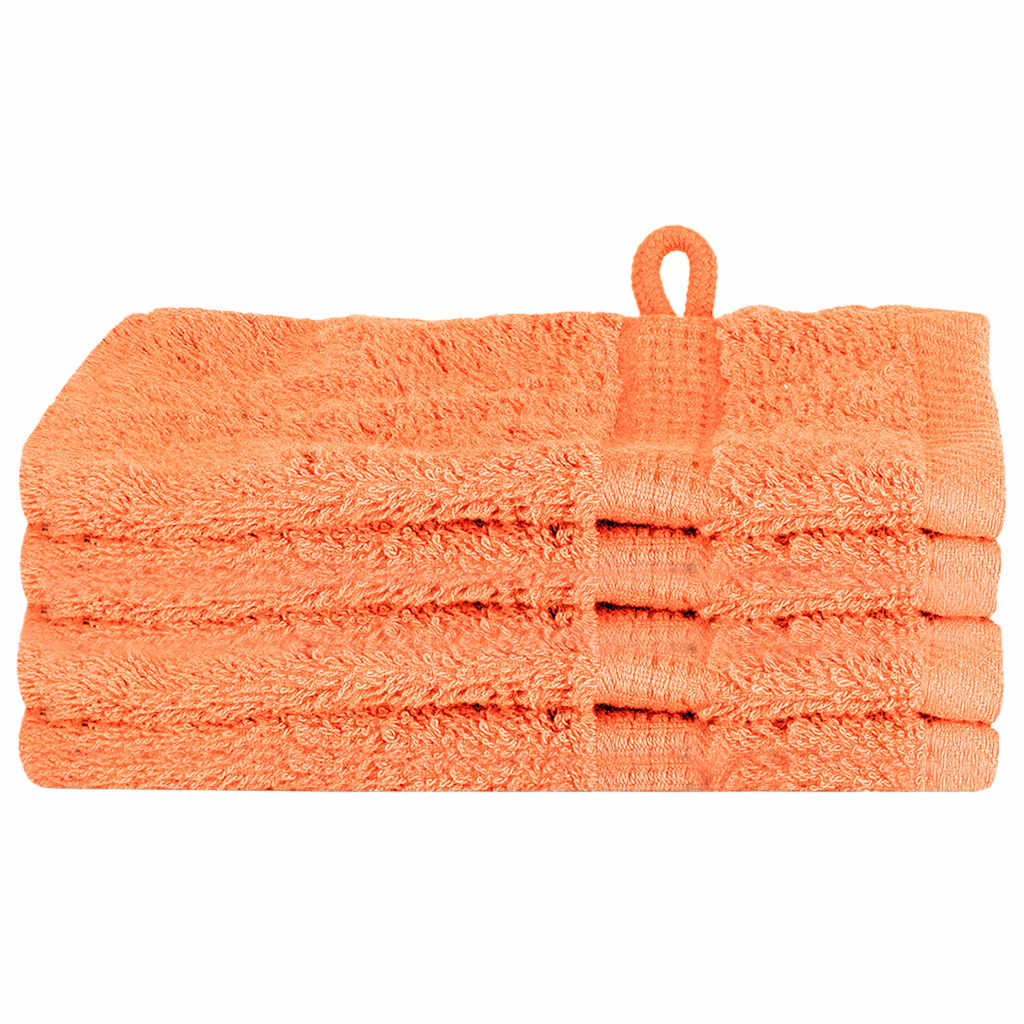 Asciugamano per Ospiti SOLUND 4 pz Arancione 15 x 21 cm 550 gsm