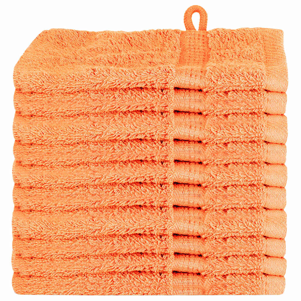 Asciugamano per Ospiti SOLUND 10 pz Arancione 15 x 21 cm