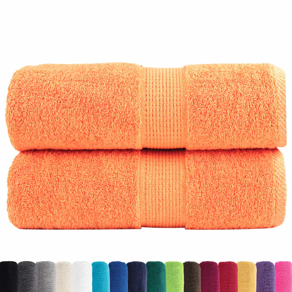 Asciugamani Ospiti SOLUND 2 pz Arancioni 30x50 cm 600 g/m²