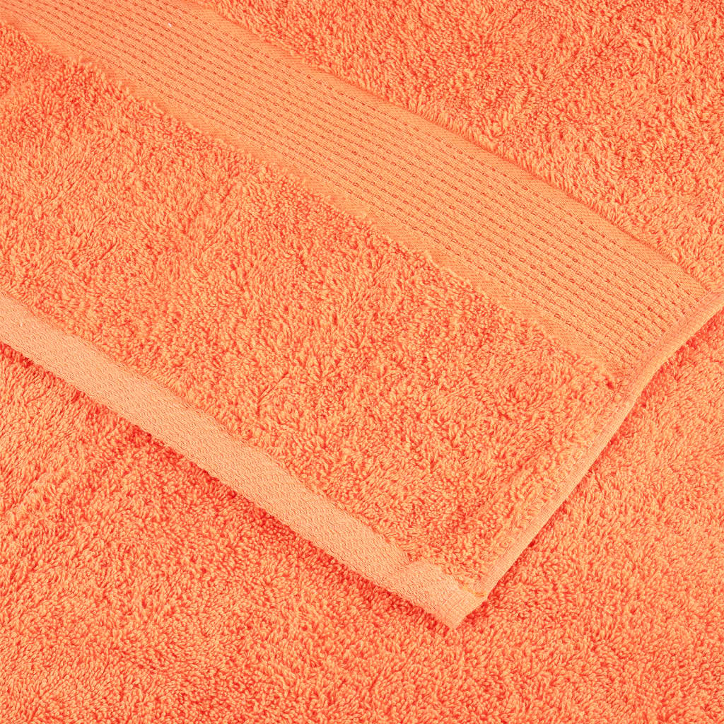 Asciugamani da bagno Premium SOLUND 10 pz Arancione 100x150 cm 600 g/m²