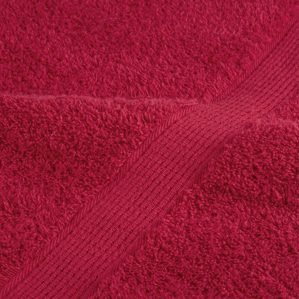 Asciugamani da bagno Premium SOLUND 4 pezzi Rosso 100x150 cm 600 g/m²