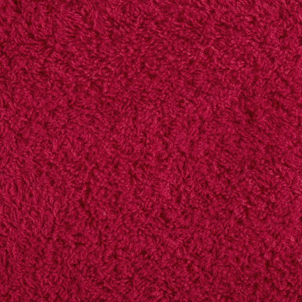 Asciugamani da bagno Premium SOLUND 10 pz Rosso 100x150 cm 600 g/m²