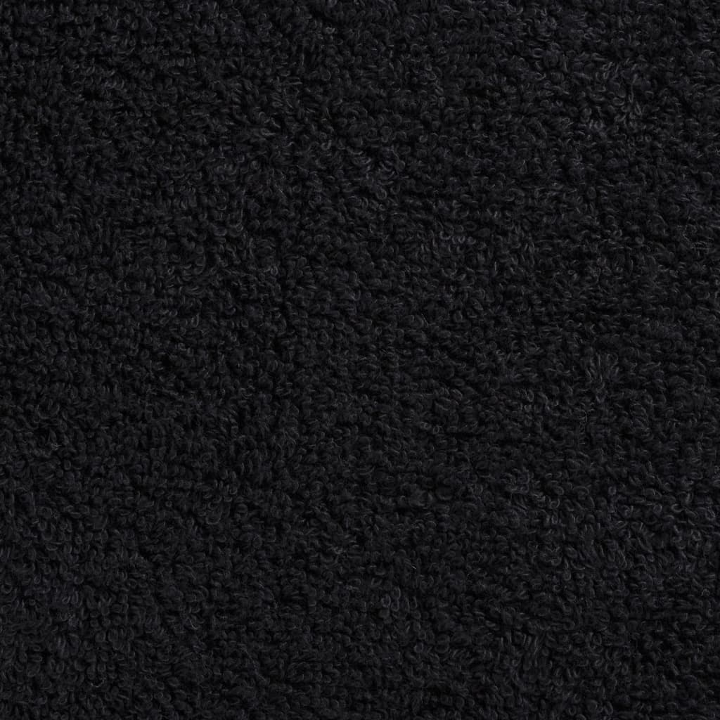 Asciugamani Premium SOLUND 4 pz Nero 30x30 cm 600 g/m²