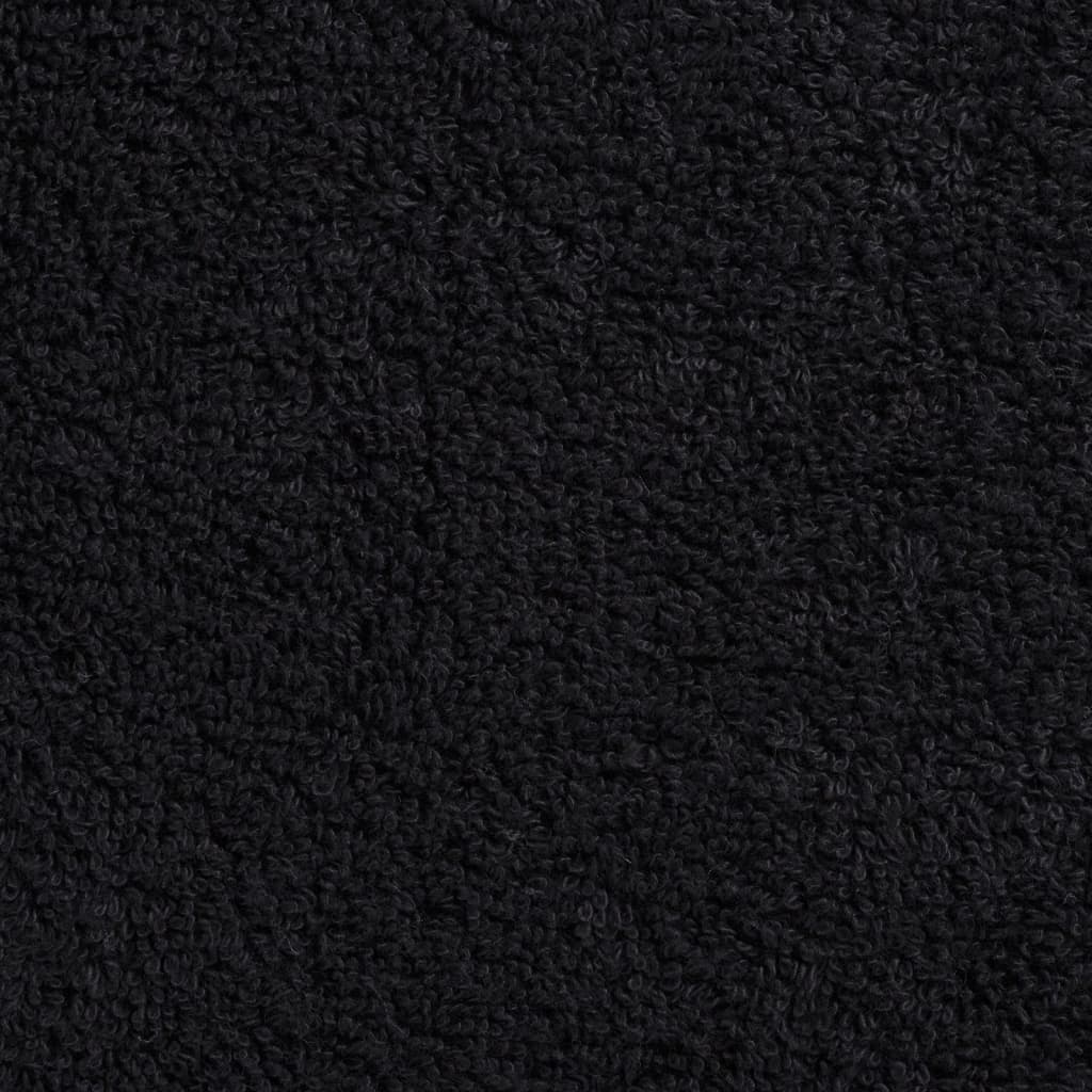 Asciugamani per Ospiti SOLUND 2 pz Neri 30x50 cm 600 g/m²