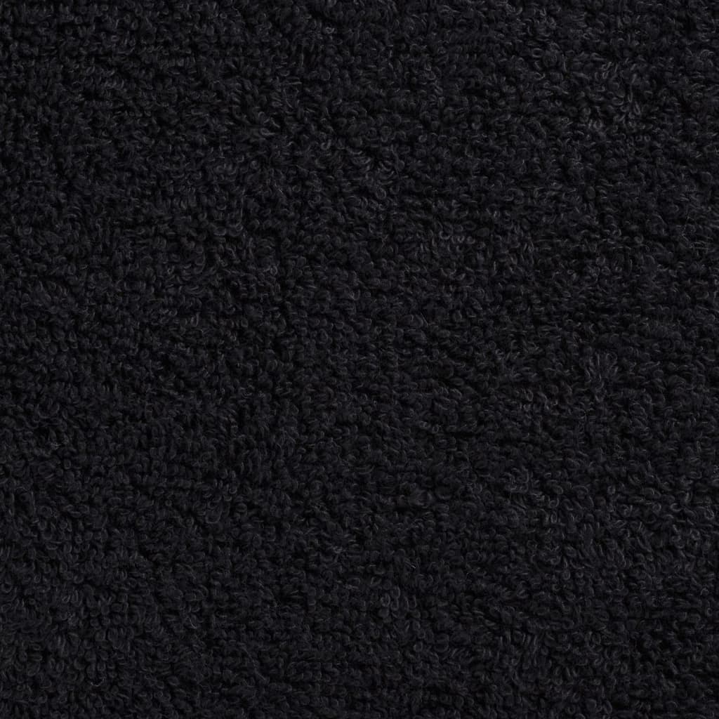 Asciugamani per Ospiti SOLUND 10 pz Neri 30x50 cm 600 g/m²