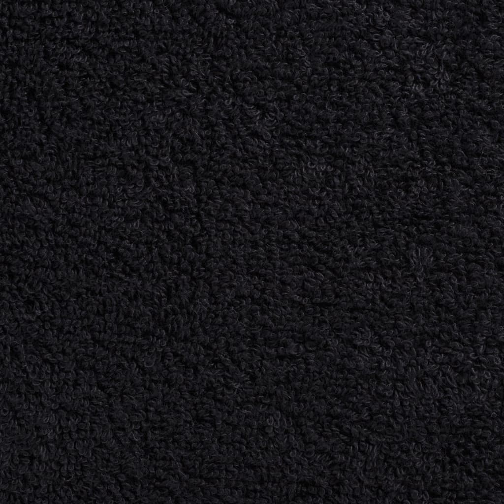 Asciugamani da bagno Premium SOLUND 10 pz Nero 100x150 cm 600 g/m²
