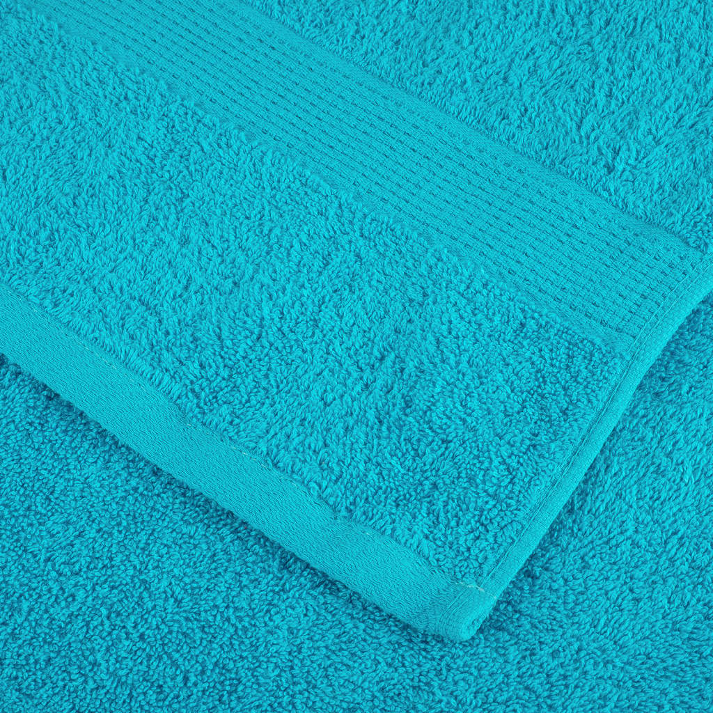 Asciugamani Premium SOLUND 2 pz Turchese 30x30 cm 600 g/m²
