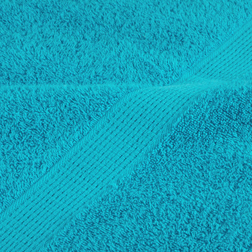 Asciugamani da bagno Premium SOLUND 10 pz Turchese 100x150 cm 600 g/m²