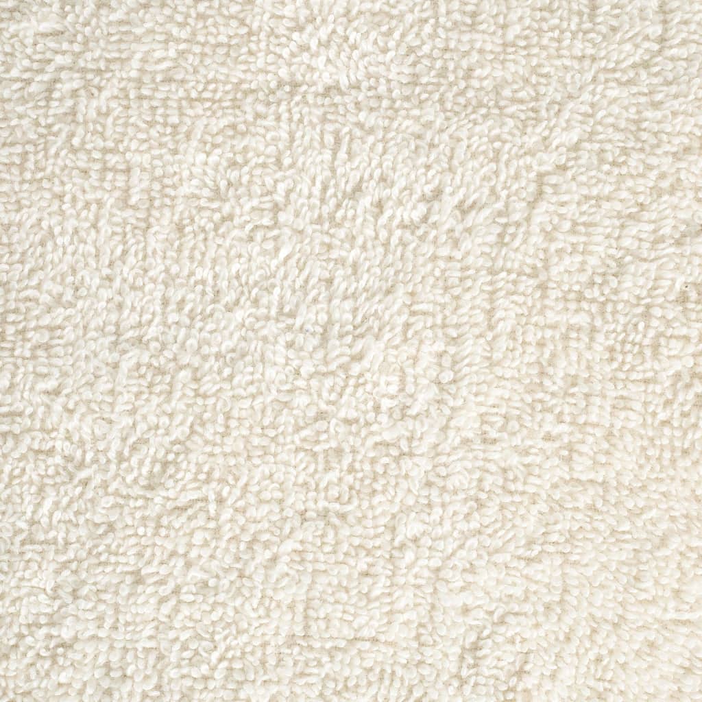 Asciugamani da Doccia SOLUND 2 pz Crema 70x140 cm 600 g/m²