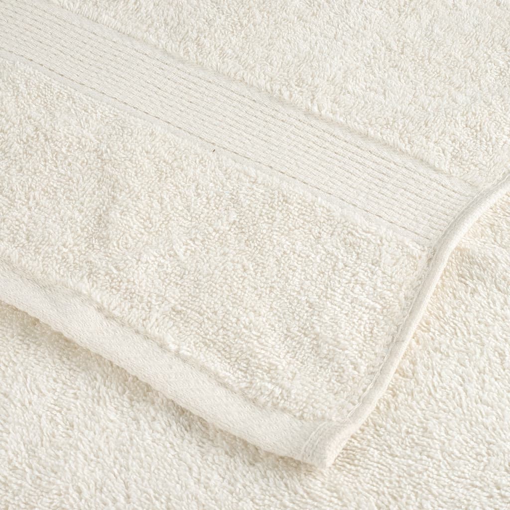 Asciugamani da bagno Premium SOLUND 2 pz Crema 100x150 cm 600 g/m²