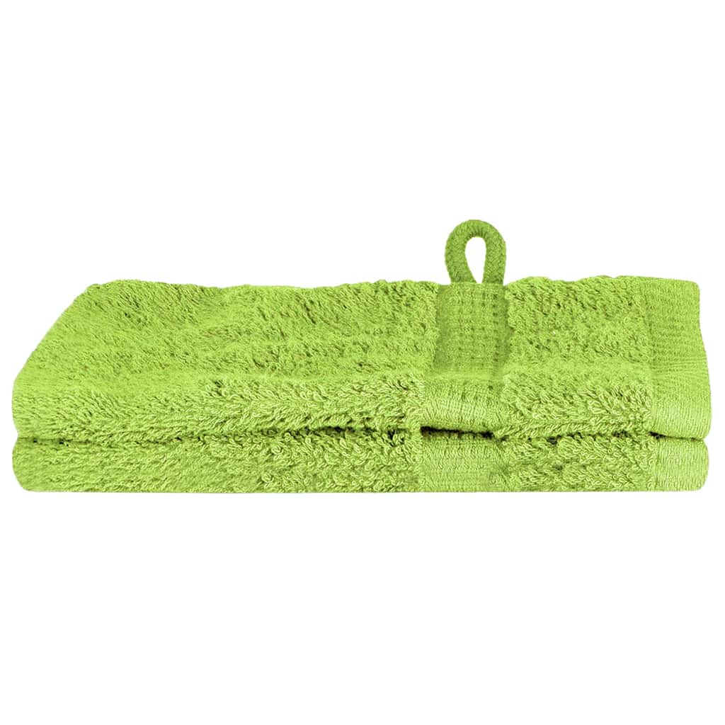 Asciugamano per Ospiti SOLUND 2 pz Verde 15 x 21 cm 550 gsm