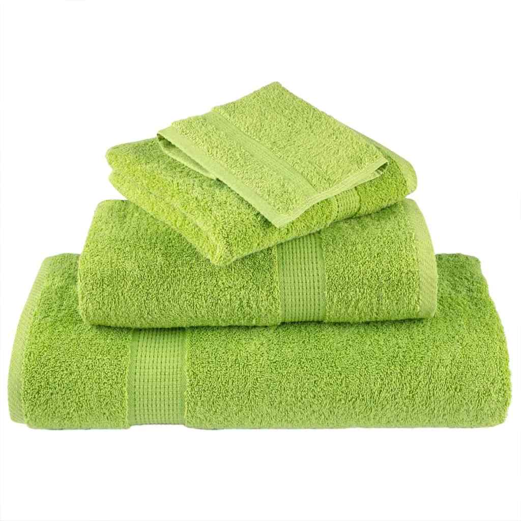 Asciugamano per Ospiti SOLUND 2 pz Verde 15 x 21 cm 550 gsm