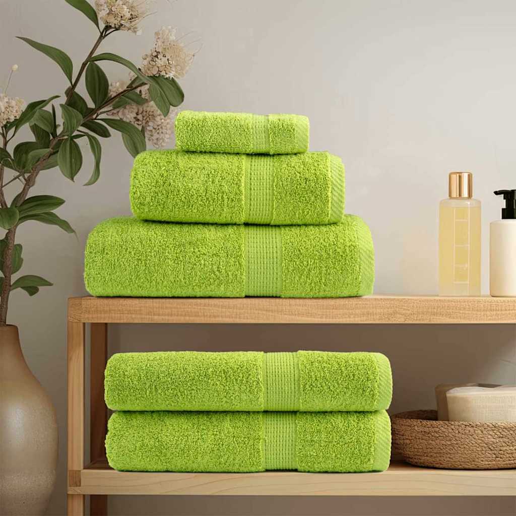 Asciugamano per Ospiti SOLUND 4 pz Verde 15 x 21 cm 550 gsm