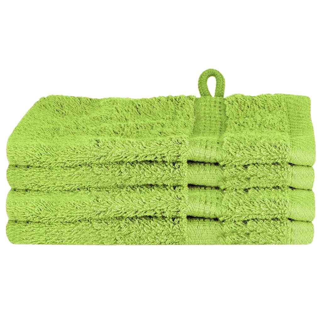 Asciugamano per Ospiti SOLUND 4 pz Verde 15 x 21 cm 550 gsm