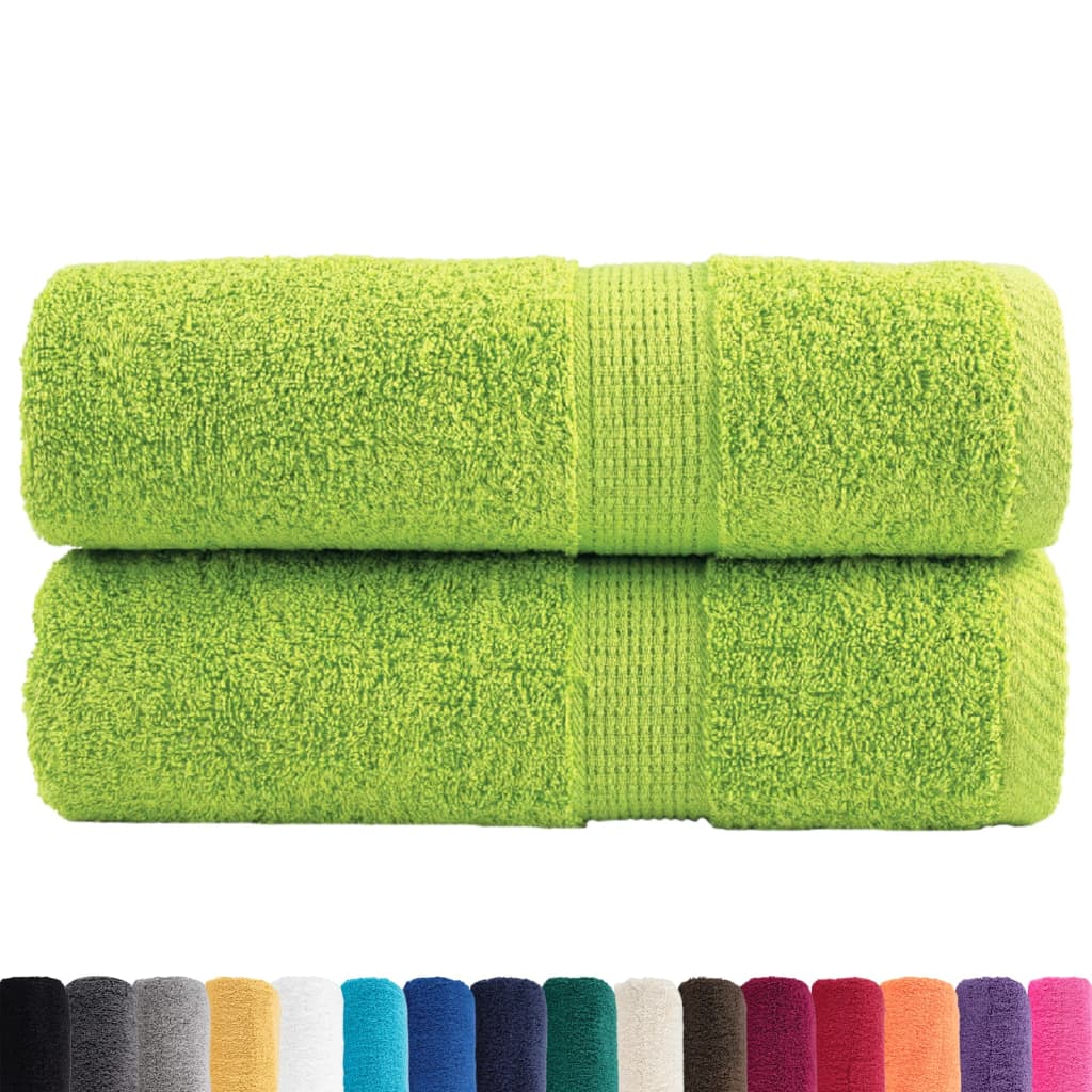 Asciugamani Premium SOLUND 2 pz Verde Mela 30x30 cm 600 g/m²