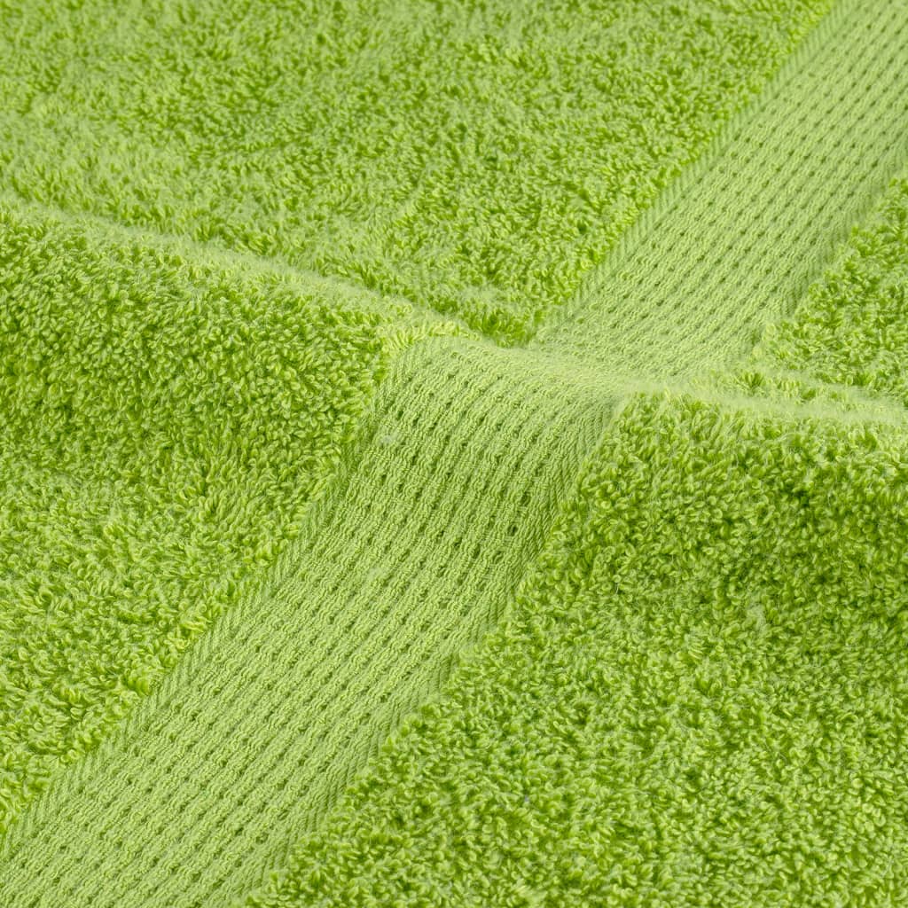 Asciugamani da bagno Premium SOLUND 4 pz Verde mela 100x150 cm 600 g/m²