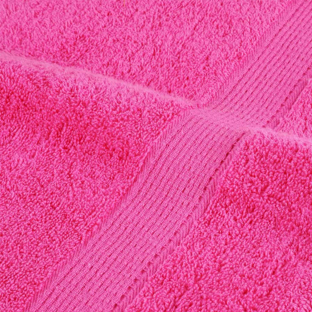Asciugamano per Ospiti SOLUND 10 pz Rosa 15 x 21 cm 550 gsm