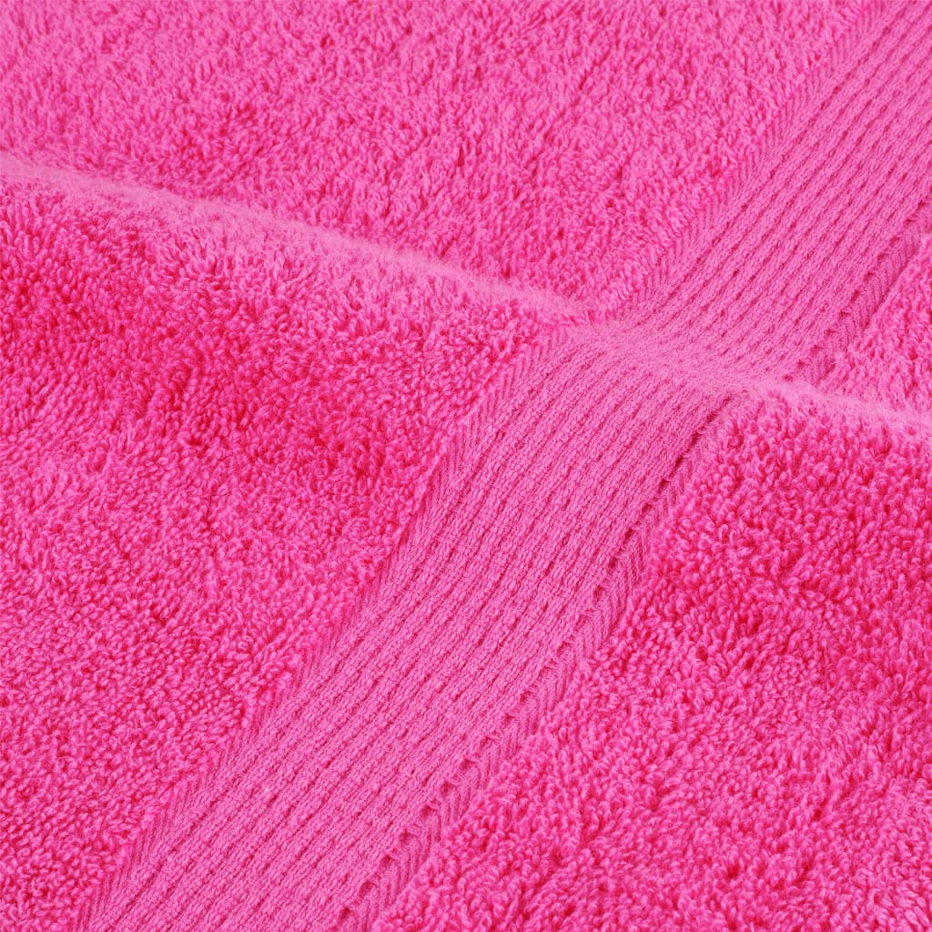 Asciugamani Premium SOLUND 4 pz Rosa 30x30 cm 600 g/m²