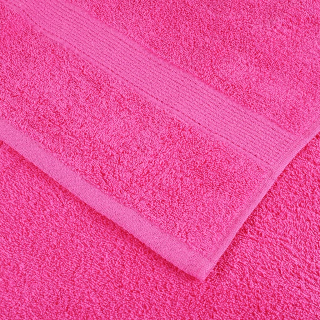 Asciugamani per Ospiti SOLUND 4 pz Rosa 30x50 cm 600 gsm