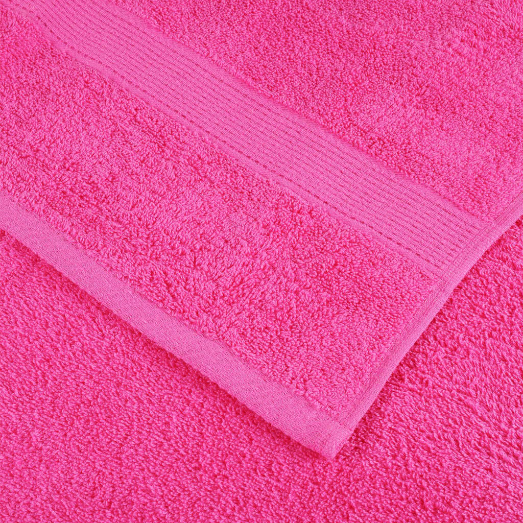 Asciugamani da Doccia SOLUND 2 pz Rosa 70x140 cm 600g/m²