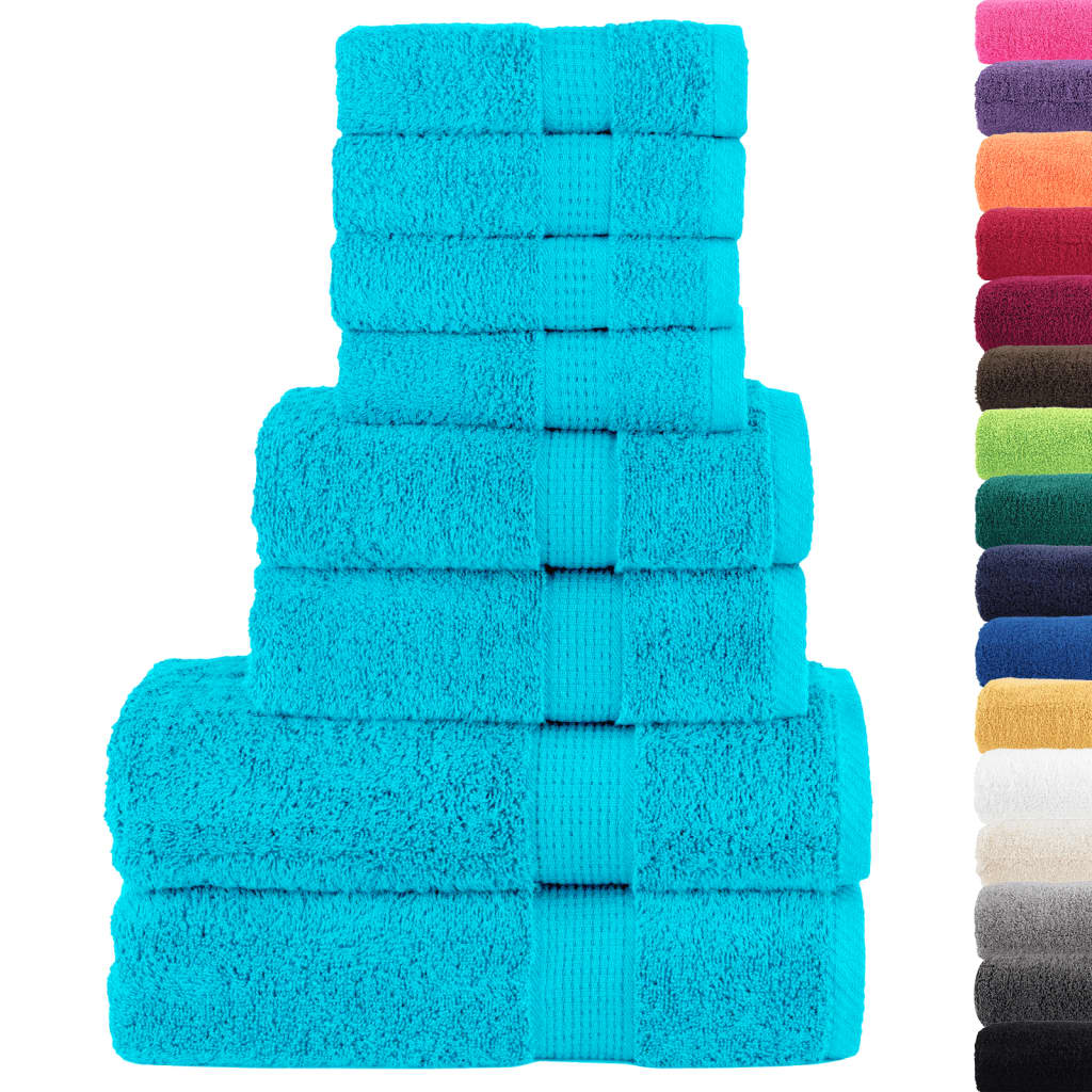 Set ASciugamani SOLUND 8 pz Turchesi 600 gsm