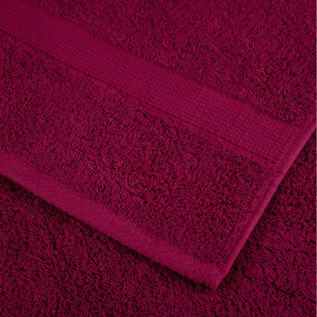 Set ASciugamani SOLUND 12 pz Bordeaux 600 gsm