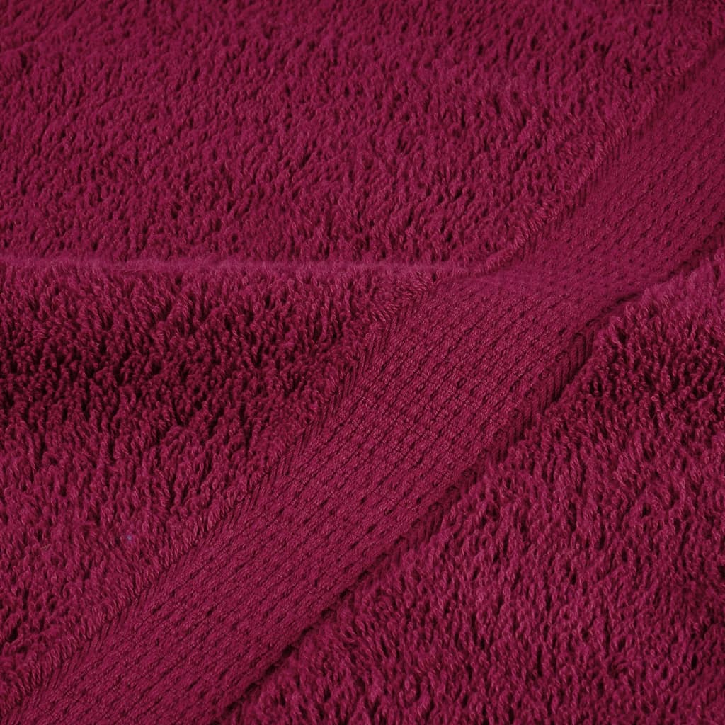 Set ASciugamani SOLUND 12 pz Bordeaux 600 gsm