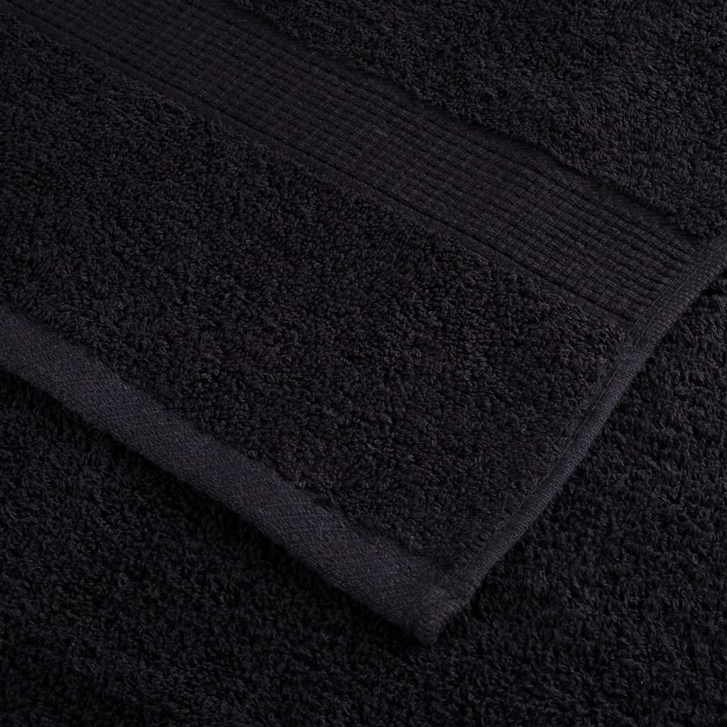 Set ASciugamani SOLUND 12 pz Neri 600 gsm