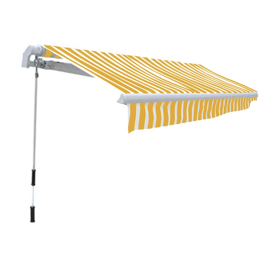 Tendone superiore Parasole Bianco & Giallo 6 x 3 m