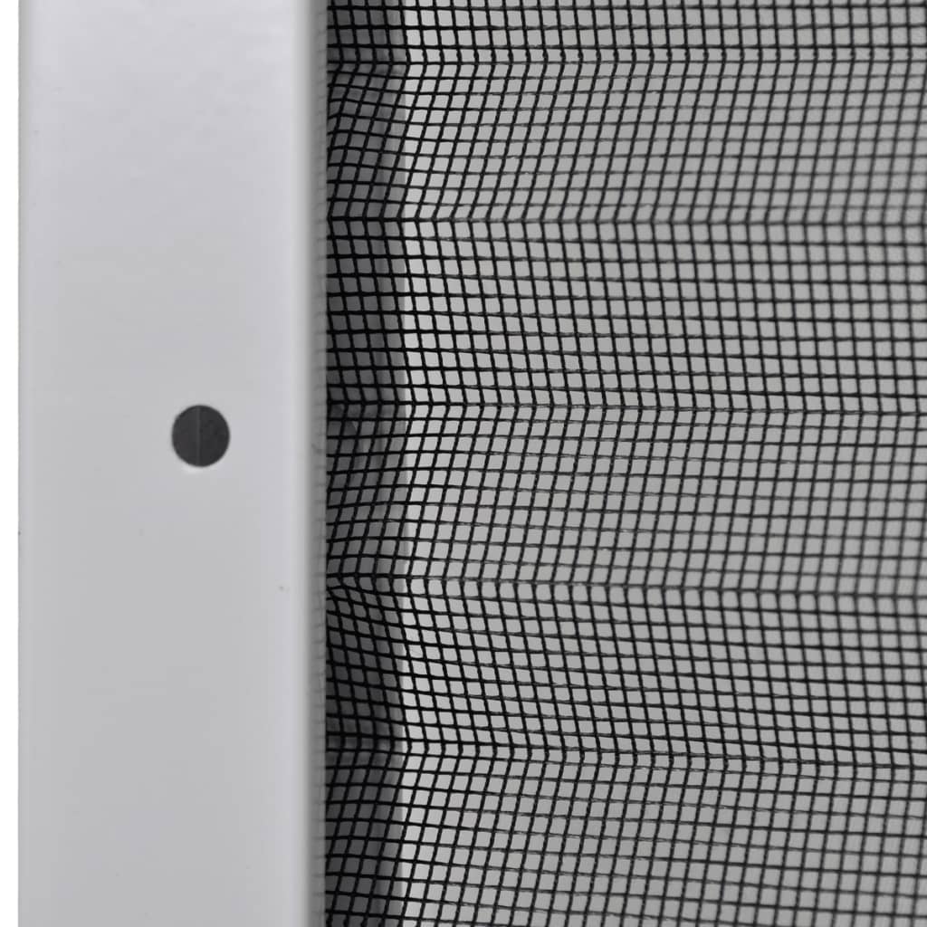 Finestra per Insetti Finestra Plisse 160 x 80 cm in Alluminio con Ombra