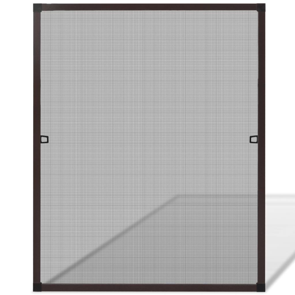Zanzariera marrone per finestre 80 x 100 cm