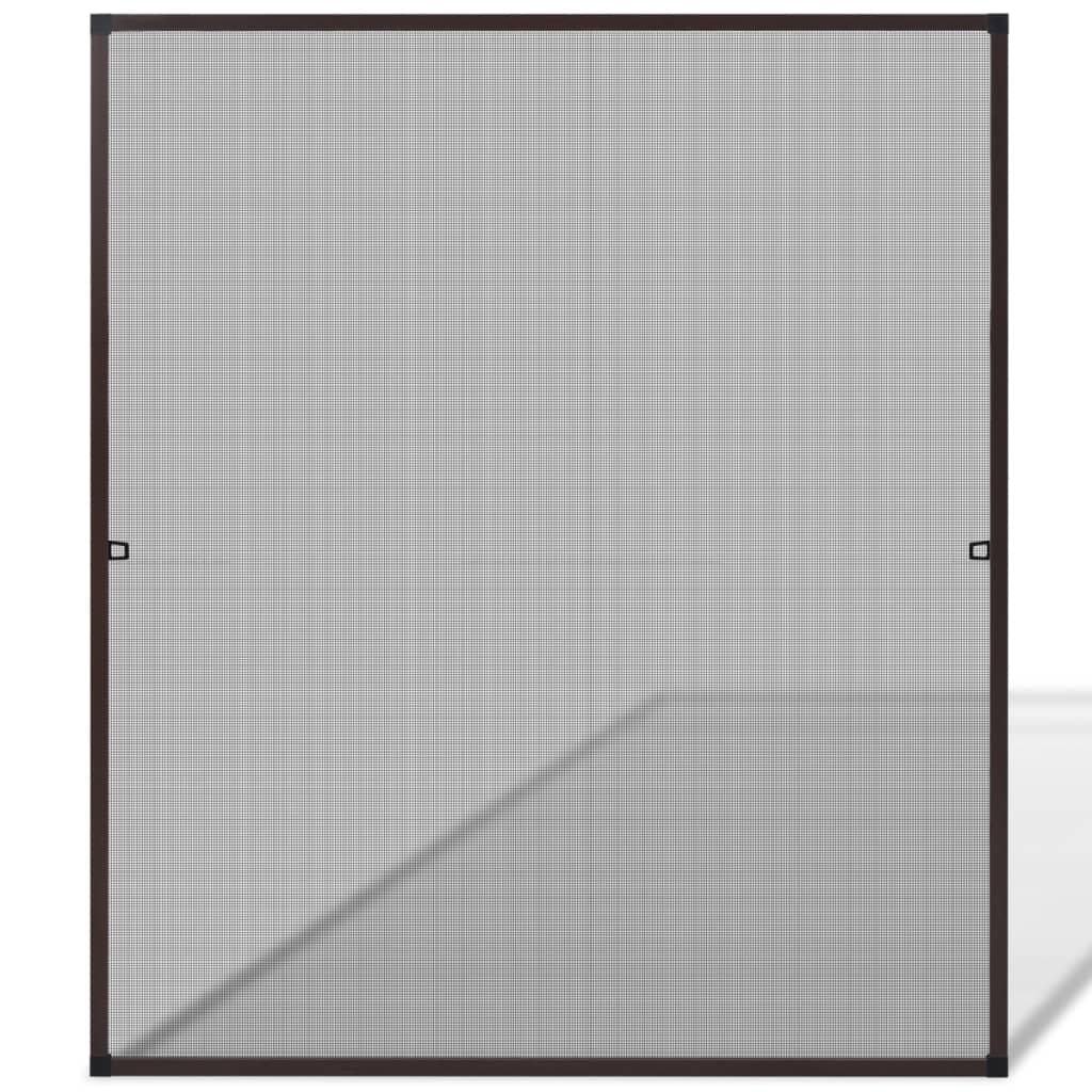 Zanzariera marrone per finestre 130 x 150 cm