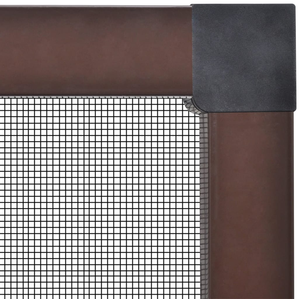 Zanzariera marrone per finestre 130 x 150 cm