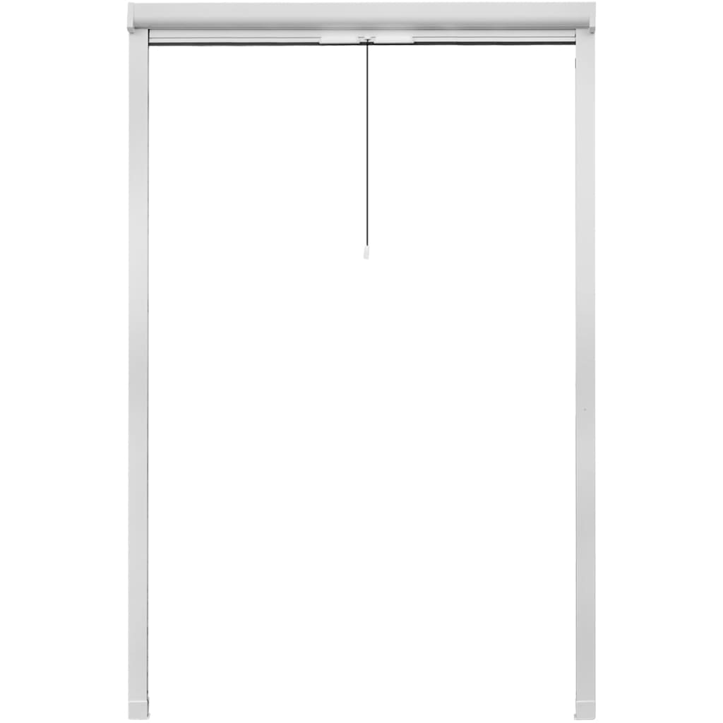 Zanzariera avvolgibile a rullo per finestre bianca 120 x 170 cm