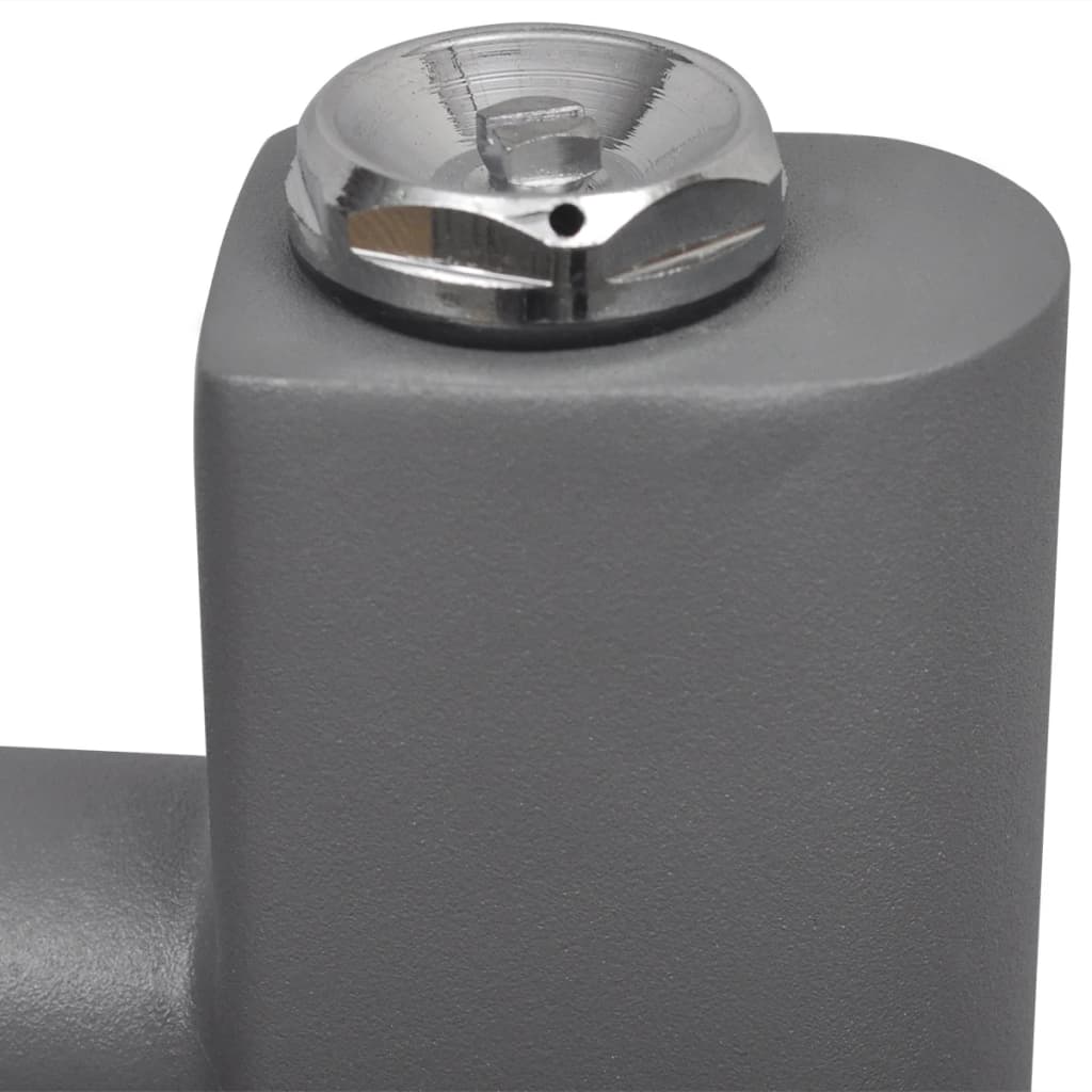 Radiatore Centrale Portasciugamano Dritto Grigio 600 x 1160 mm