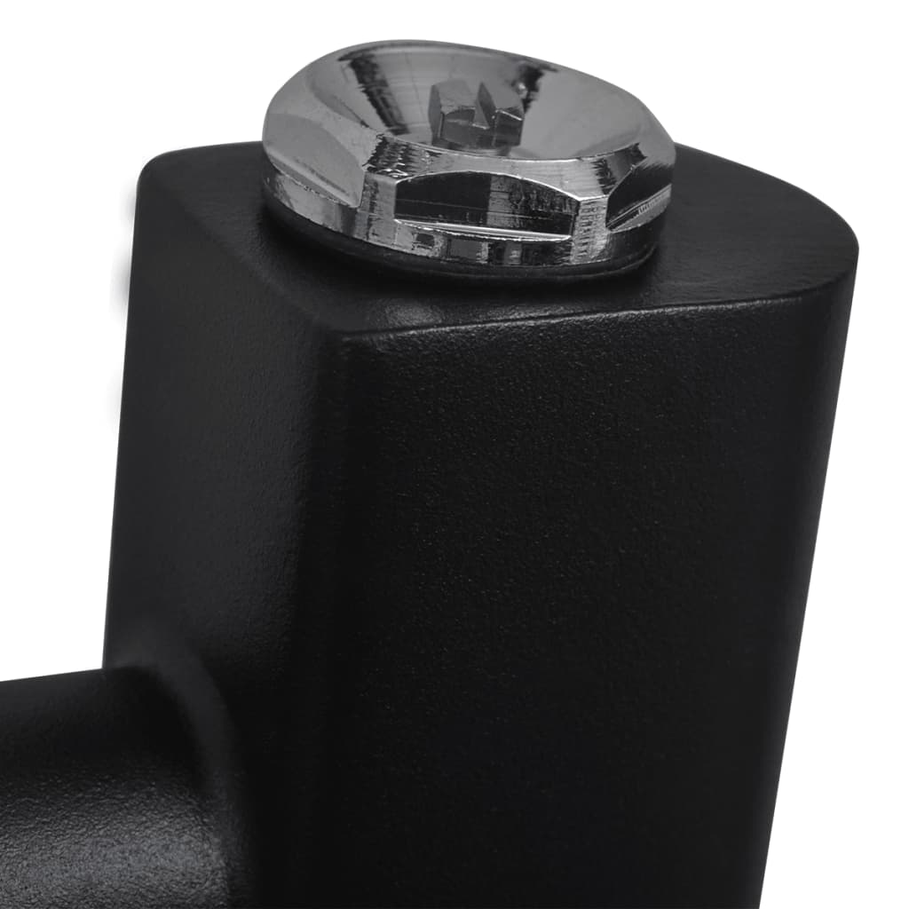 Radiatore Centrale Portasciugamano Curvo Nero 480 x 480 mm