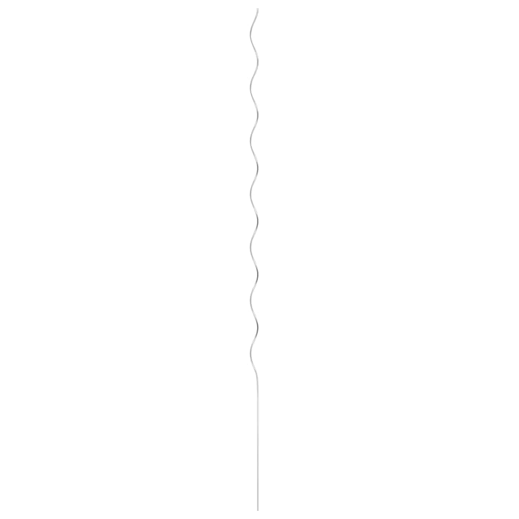5 pz Supporti a Spirale per Piante 170 cm in Acciaio Zincato