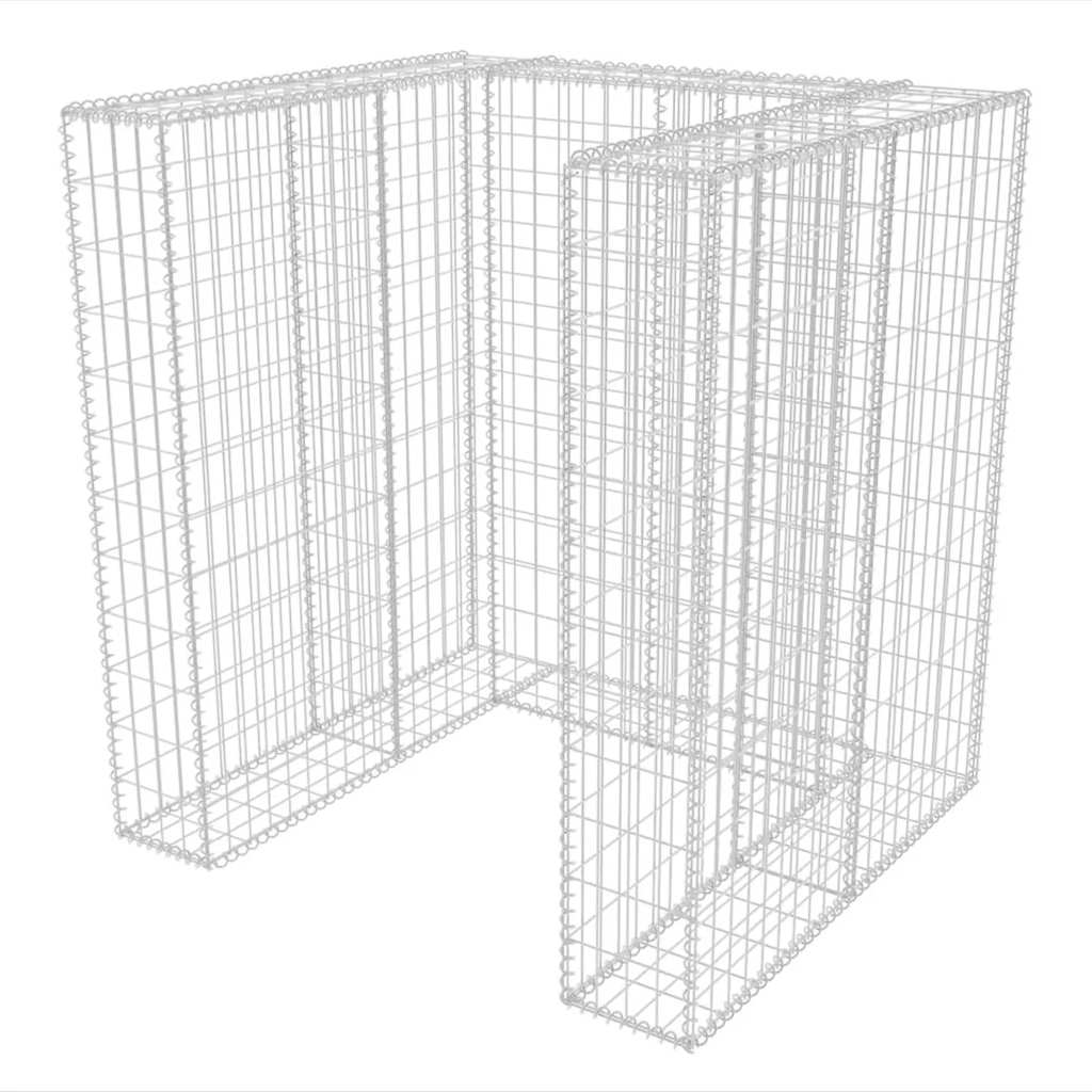 Gabbione in Rete in Acciaio per 1 Cassonetto 110x100x120 cm