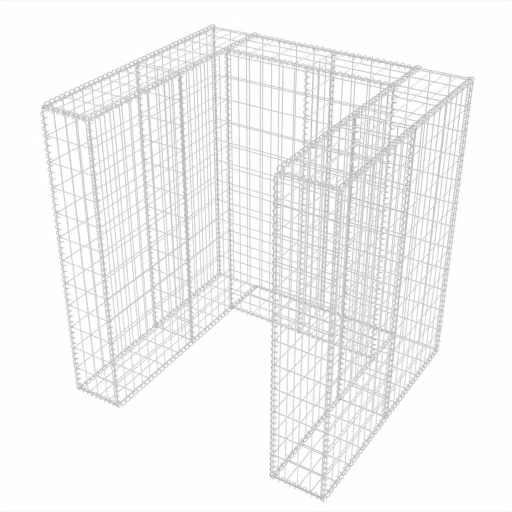 Gabbione in Rete in Acciaio per 1 Cassonetto 110x100x120 cm