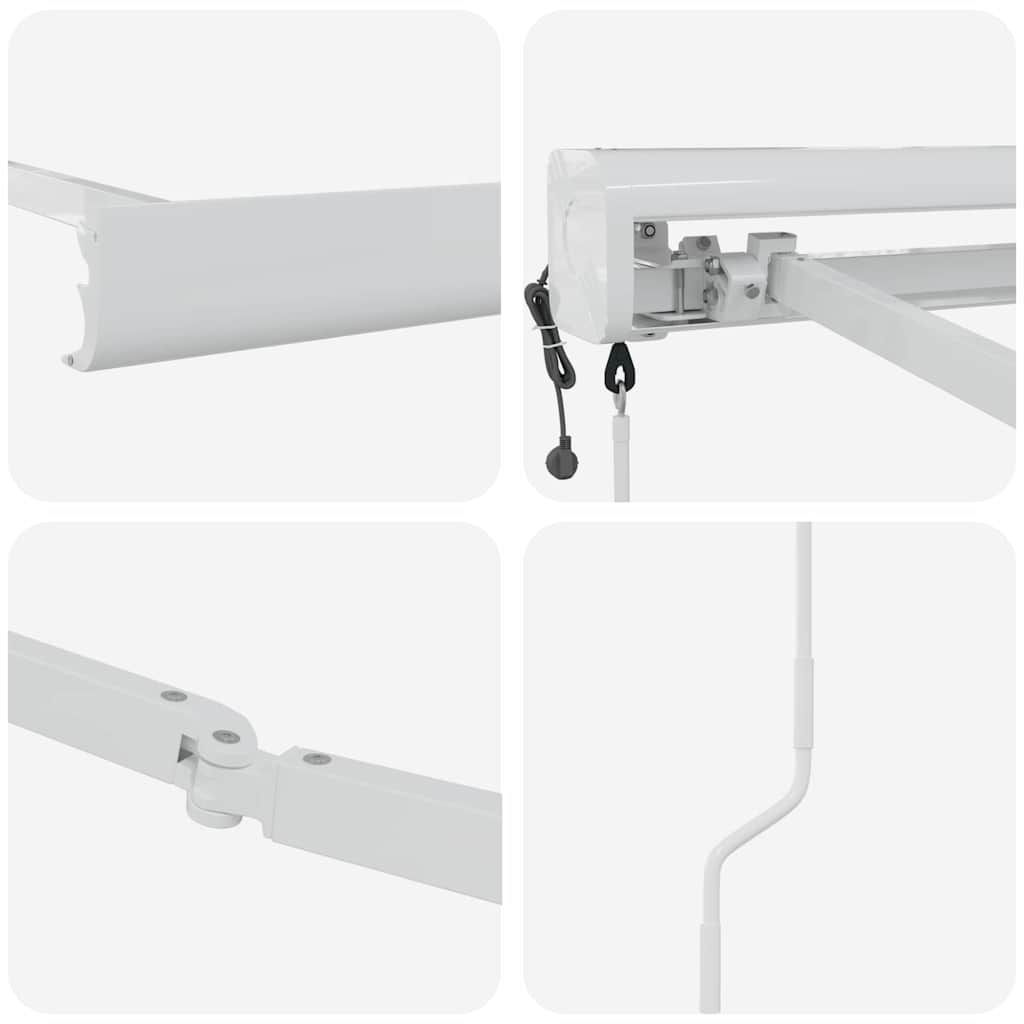 Struttura della tenda Bianco 350 x 250 cm Alluminio