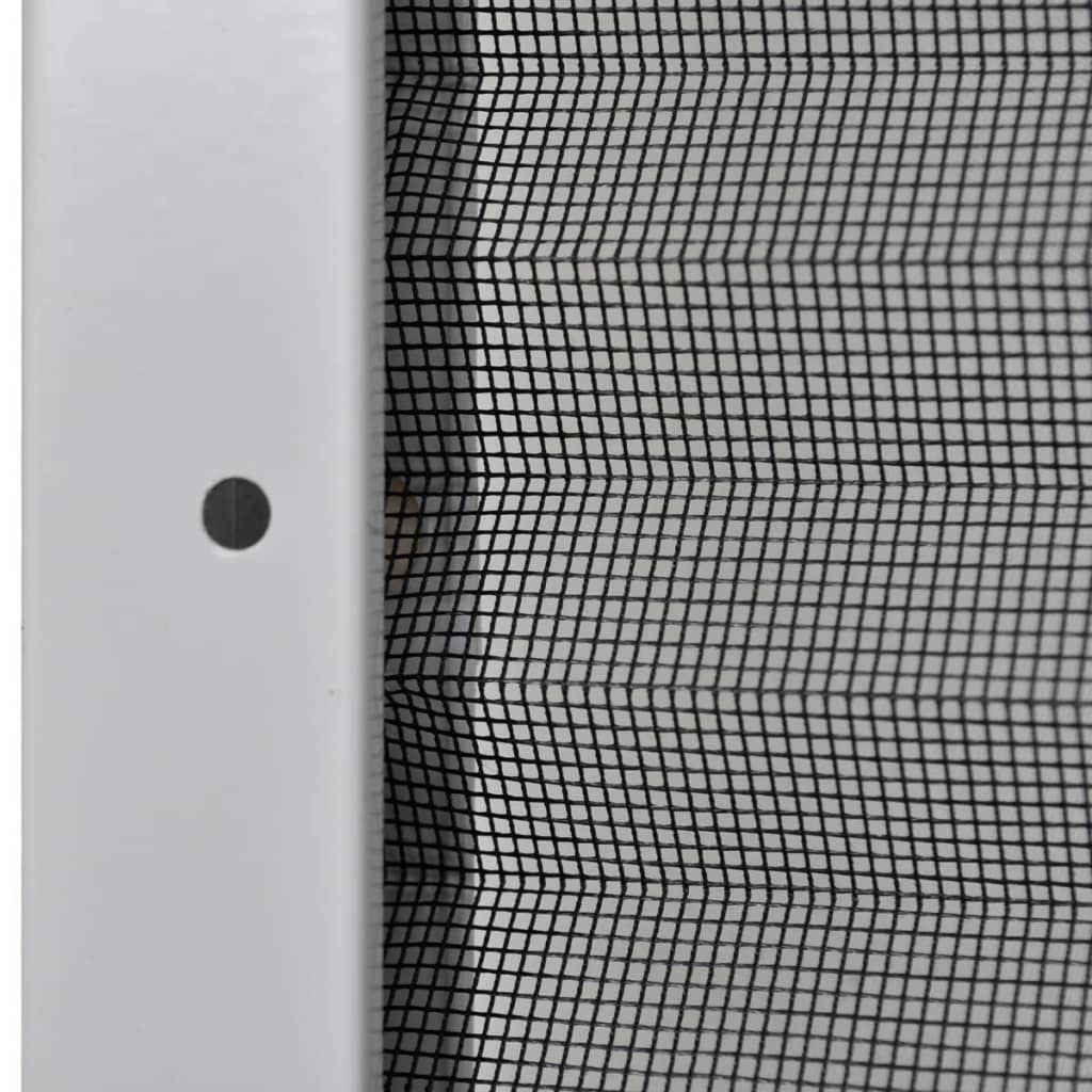 Zanzariera Plissettata in Alluminio 80x100 cm con Tendina