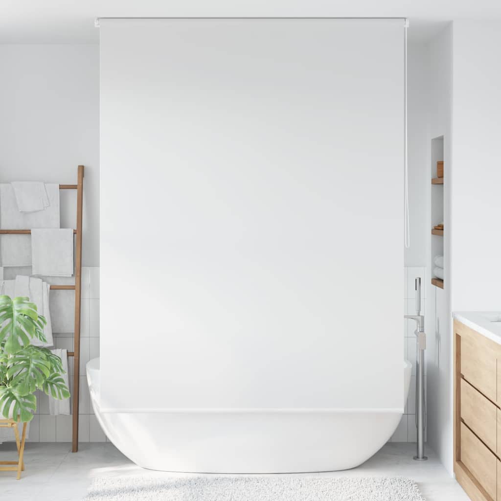 Tenda a Rullo per Doccia 140x240 cm Bianco