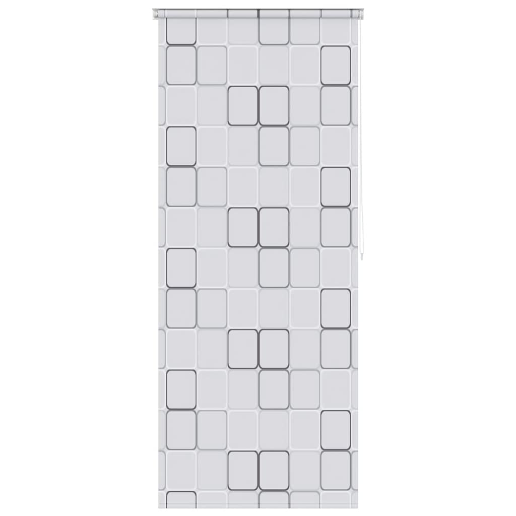 Tenda a Rullo per Doccia 80x240 cm Quadrati