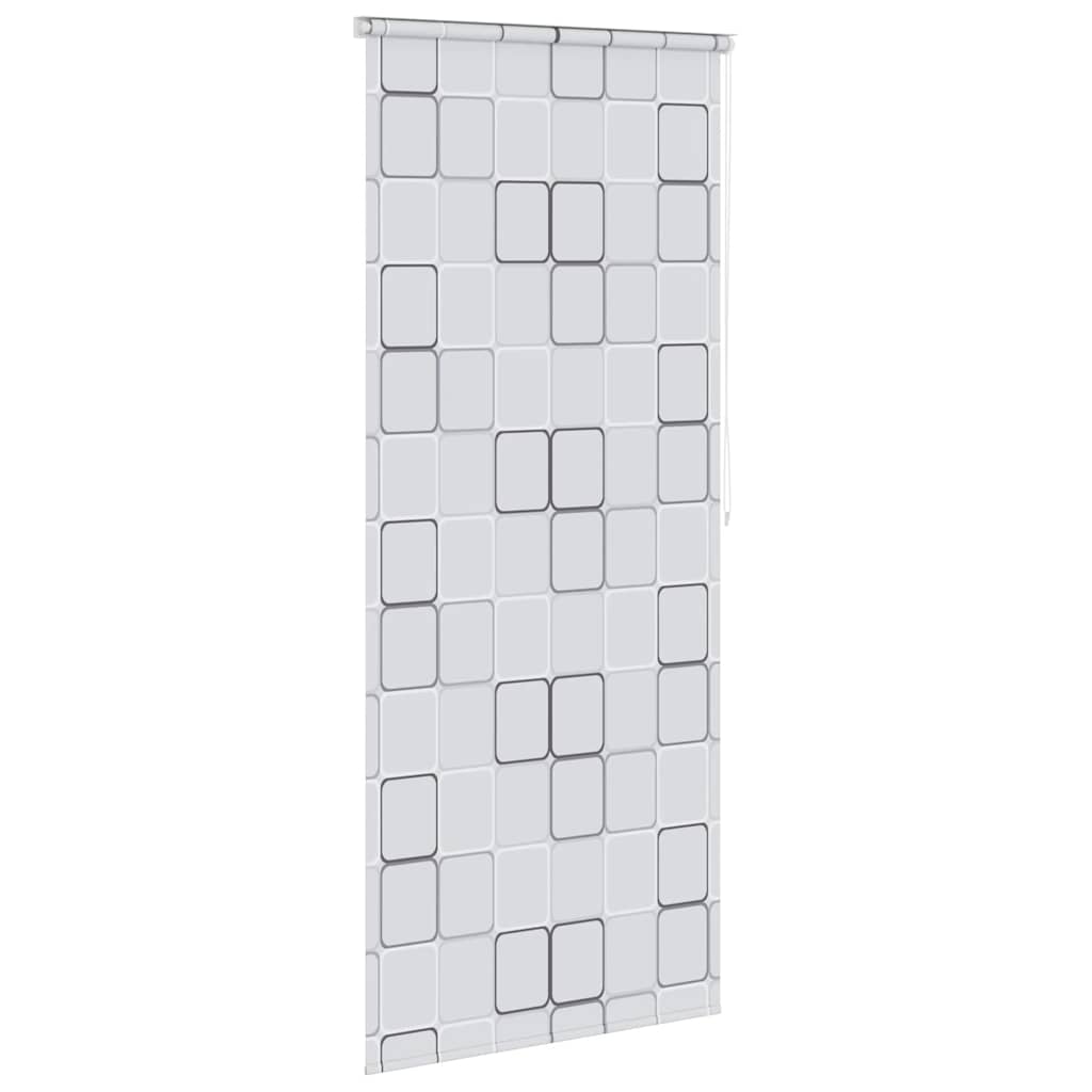 Tenda a Rullo per Doccia 80x240 cm Quadrati